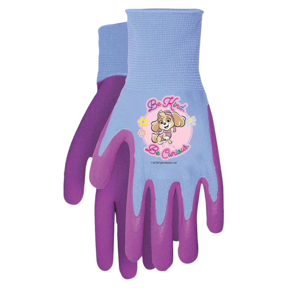 Kids Paw Patrol Gardening Gripping Gloves Skye Blue Purple NWT